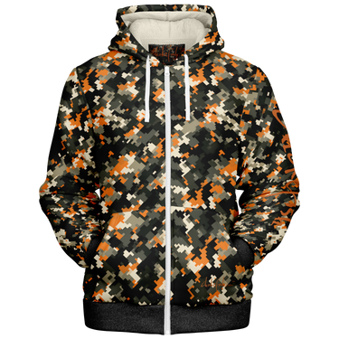 Chokefish™ Microfleece Zip-Up Hoodie Camouflage-016
